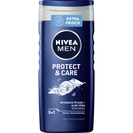 NIVEA Men 3in1 Duschgel Protect & Care 250ML 1 NIVEA Men 3in1 Duschgel Protect & Care 250ML