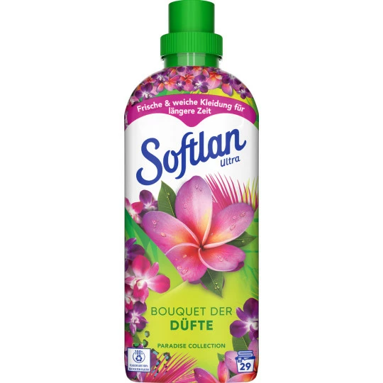 Softlan Ultra Weichspüler Bouquet Der Düfte Paradise Collection 650ML 29WL 1 Softlan Ultra Weichspüler Bouquet Der Düfte Paradise Collection 650ML 29WL